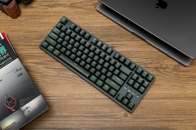 机械键盘怎么选？静音红轴适合打字吗？杜伽三模87键K320W苍峦墨体验