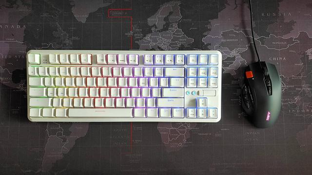 一文看懂：黑爵K870T蓝牙无线红轴机械键盘和黑爵AJ337游戏鼠标