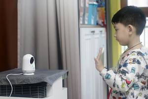 新一代看娃神器——360智能摄像机云台5P触联2K版体验