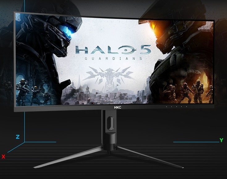 电子竞技游戏显示器 电竞专用带鱼屏游戏发烧友新选择