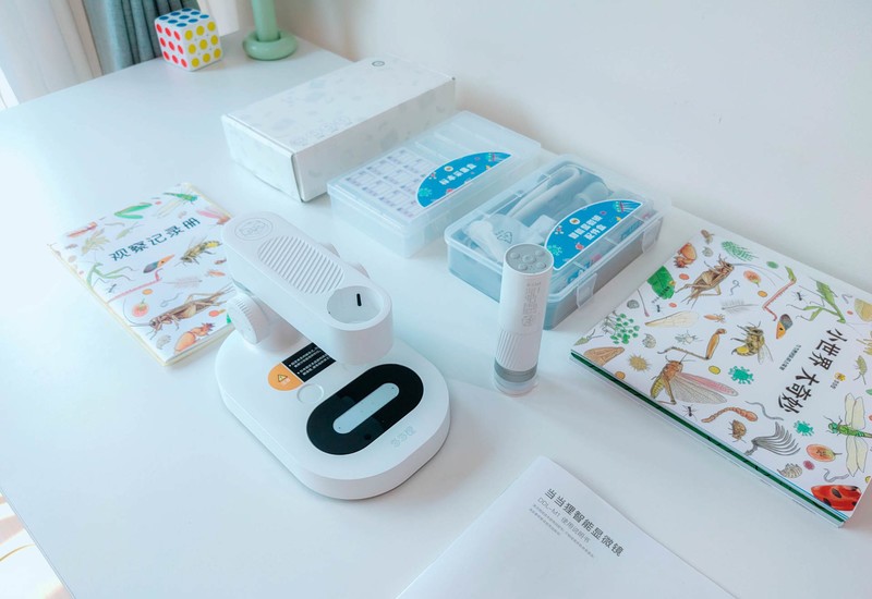 90后都没玩过的儿童玩具，当当狸显微镜体验：大屏成像+拆分设计