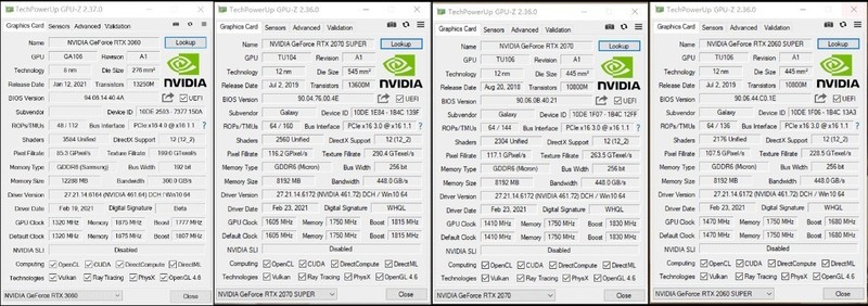 3060显卡真的很差劲？对比2060S/2070/2070S四卡装机实测给你真相