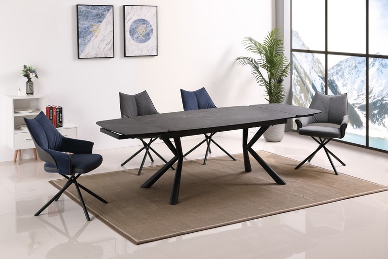 家具拍摄，家具摄影，造型优美实用的长餐桌