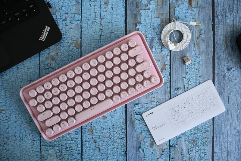 百褶圆点设计，雷柏ralemo Pre 5，轻松萌动少女之心