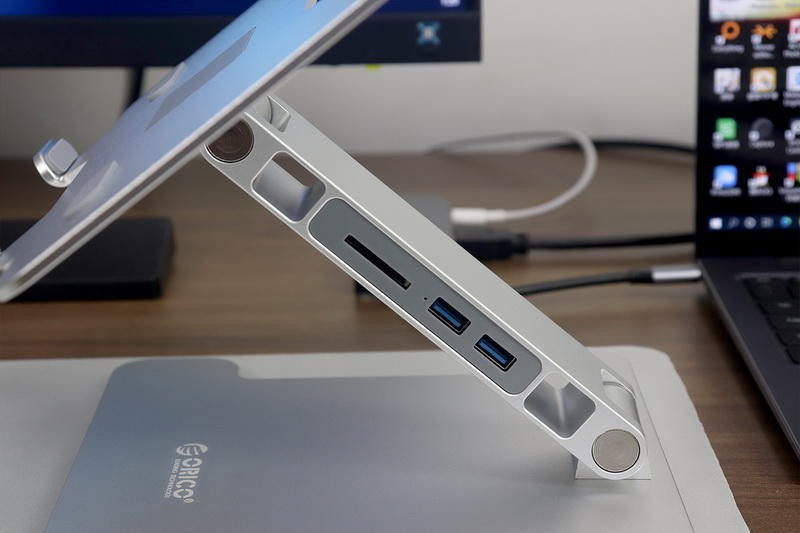 双屏桌面，拒绝低头：ORICO笔记本增高折叠支架体验