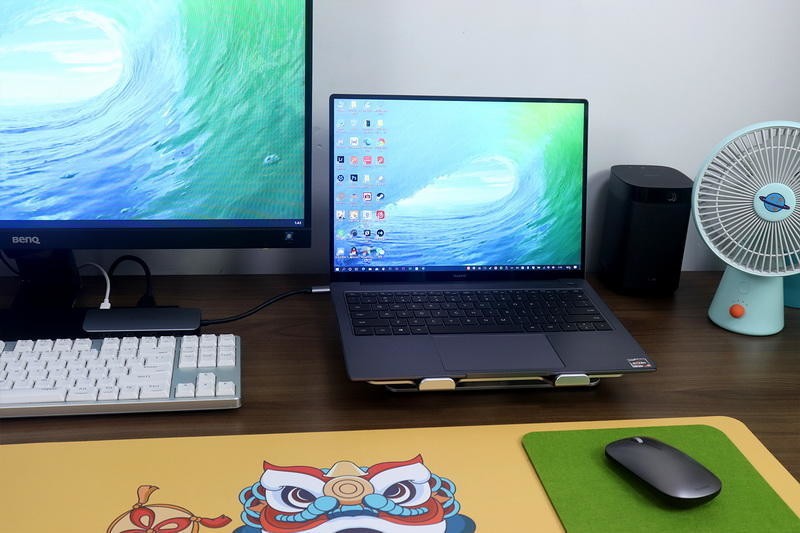 双屏桌面，拒绝低头：ORICO笔记本增高折叠支架体验