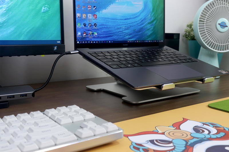 双屏桌面，拒绝低头：ORICO笔记本增高折叠支架体验