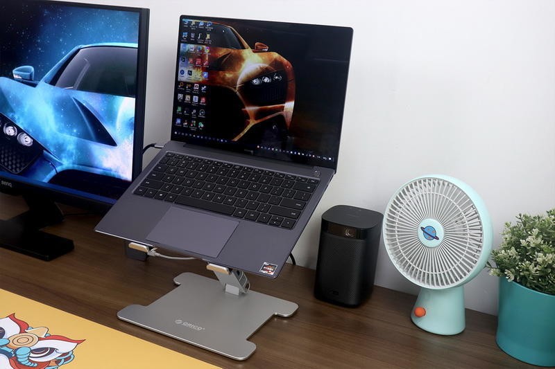 双屏桌面，拒绝低头：ORICO笔记本增高折叠支架体验