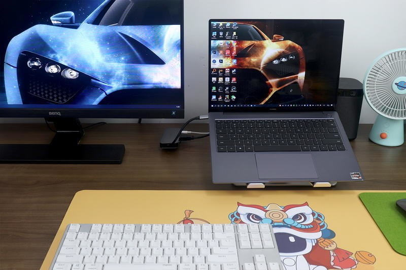 双屏桌面，拒绝低头：ORICO笔记本增高折叠支架体验