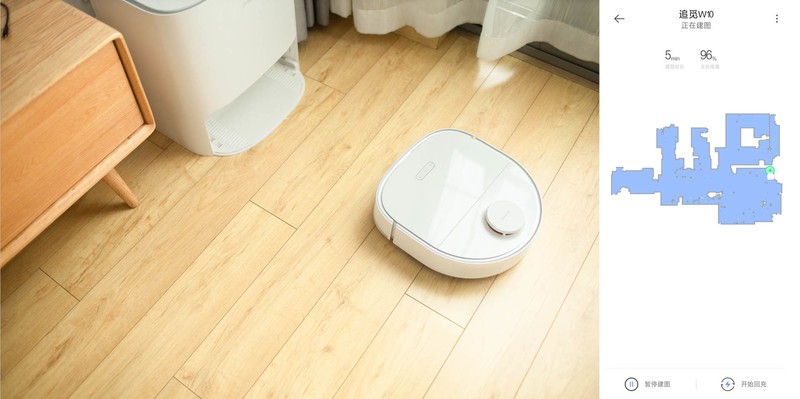 扫拖一体加持自动洗甩烘，老婆来看电视吧，做什么家务，追觅W10