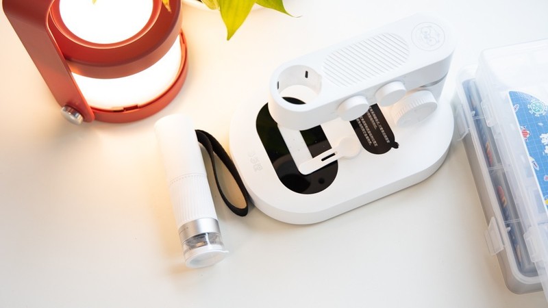 开箱测评当当狸智能显微镜，显微镜下的微观世界真神奇