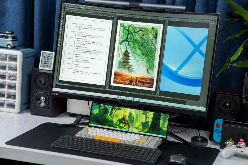 32英寸1000R曲屏显示器评测，微星月神323CQR玩游戏更有沉浸感