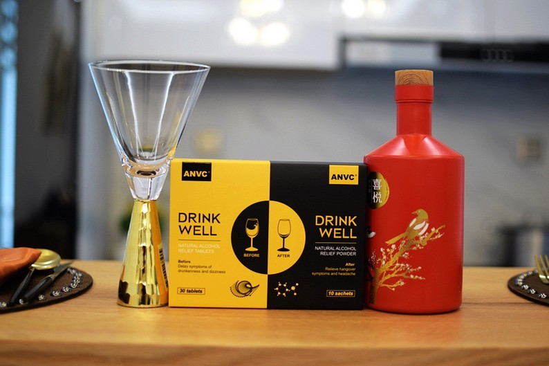 醉酒难受 给你一剂ANVC酩酊解酒套装