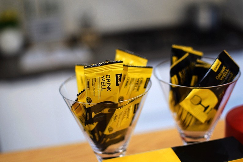 醉酒难受 给你一剂ANVC酩酊解酒套装