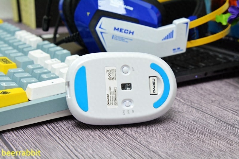 达尔优水波纹无线鼠标分享：高颜值 低噪音