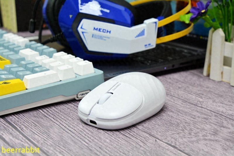 达尔优水波纹无线鼠标分享：高颜值 低噪音