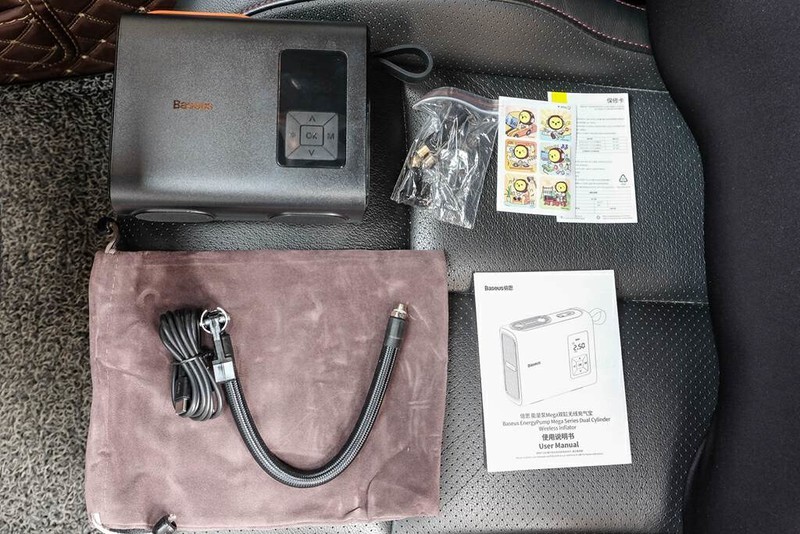 双气缸大动力，10s急速补气，倍思双缸无线充气宝体验