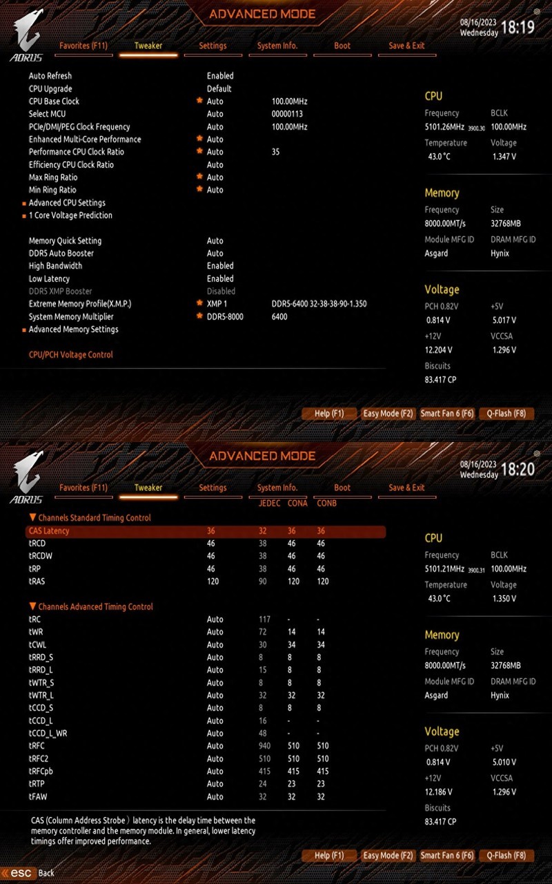 免费才是王道！阿斯加特 瓦尔基里 DDR5 6400内存超频体验分享