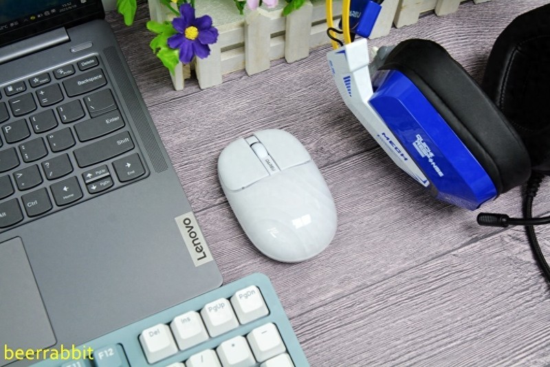 达尔优水波纹无线鼠标分享：高颜值 低噪音