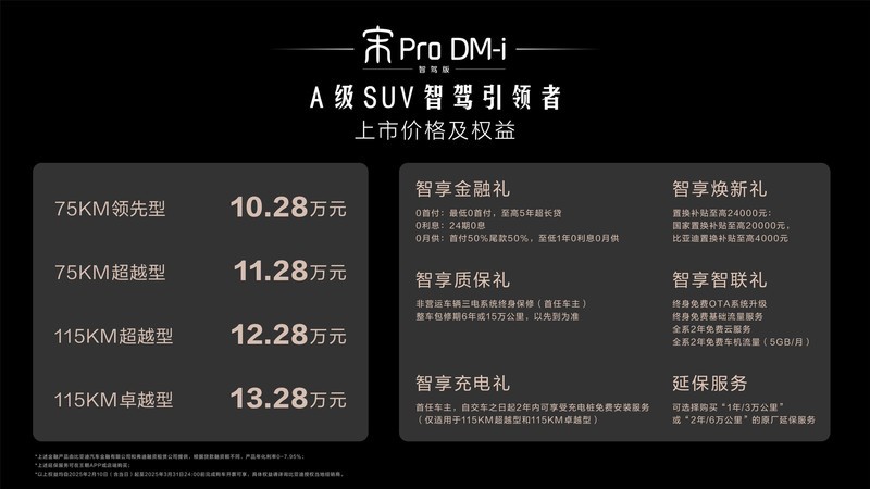 比亚迪宋Pro DM-i智驾版正式发布！10万起步，一文看懂值不值得买