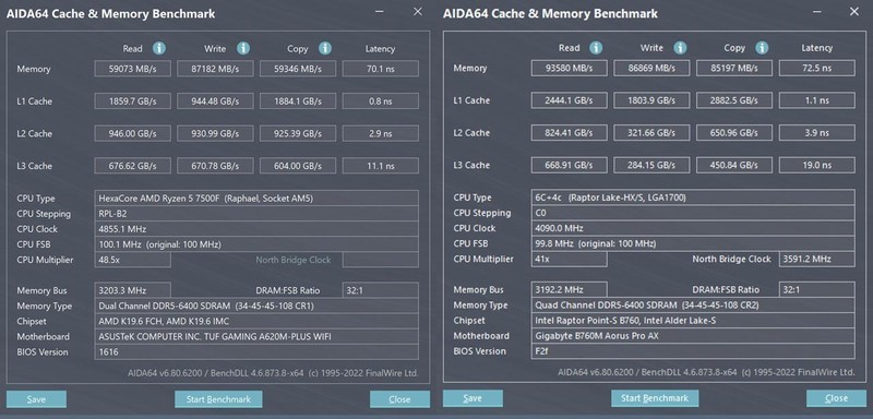 新一代千元级游戏神U来袭，AMD 锐龙5 7500F VS 13400对比评测
