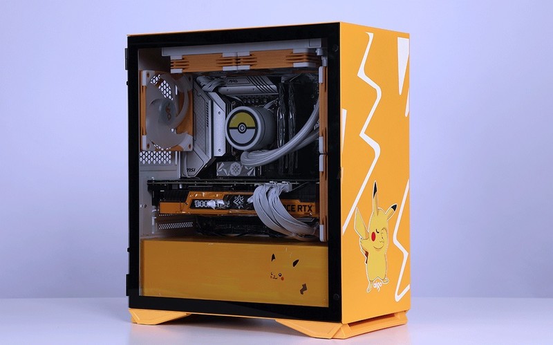 私人の手绘皮卡丘定制主题，i5-12490F+RTX3070显卡性价比装机推荐