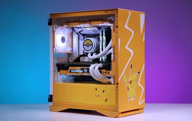 私人の手绘皮卡丘定制主题，i5-12490F+RTX3070显卡性价比装机推荐