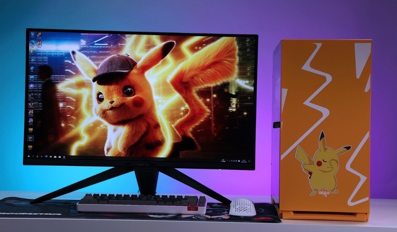 私人の手绘皮卡丘定制主题，i5-12490F+RTX3070显卡性价比装机推荐