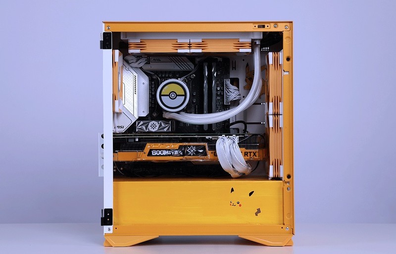 私人の手绘皮卡丘定制主题，i5-12490F+RTX3070显卡性价比装机推荐