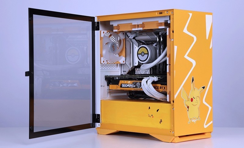 私人の手绘皮卡丘定制主题，i5-12490F+RTX3070显卡性价比装机推荐