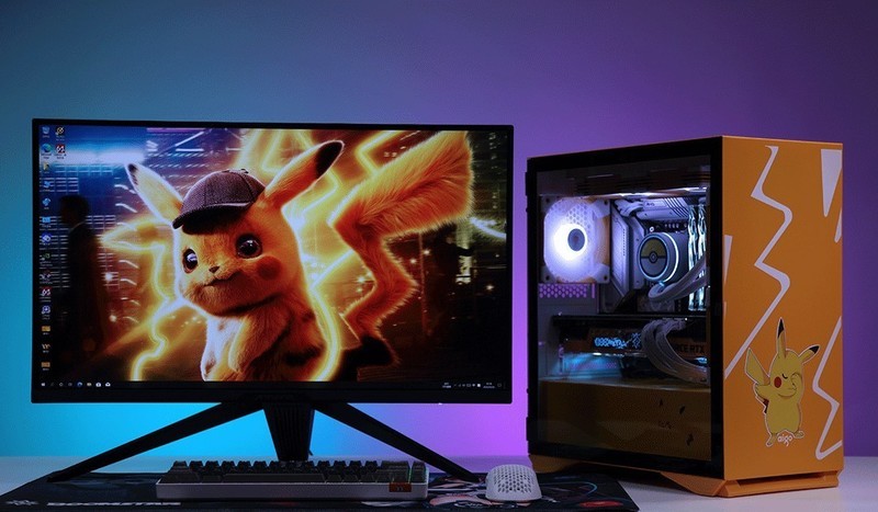 私人の手绘皮卡丘定制主题，i5-12490F+RTX3070显卡性价比装机推荐