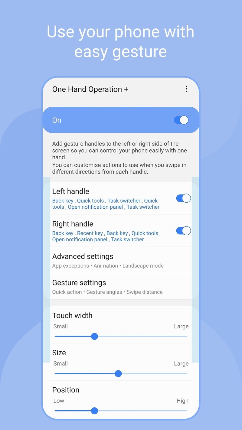 星空体育平台更新 One Hand Operation + 应用：为平板和折叠设备添加“显示 / 隐藏任务栏”功