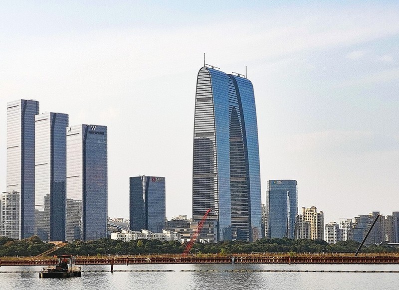 #一张照片一座城#  苏州新城区--金鸡湖