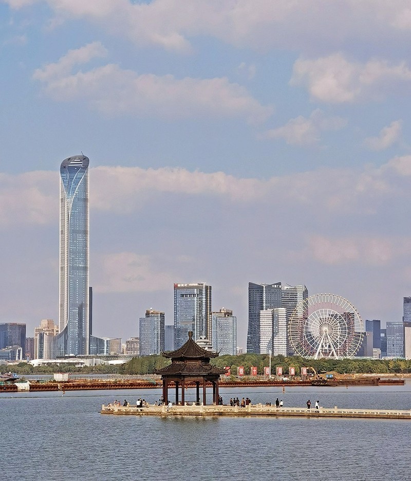 #一张照片一座城#  苏州新城区--金鸡湖