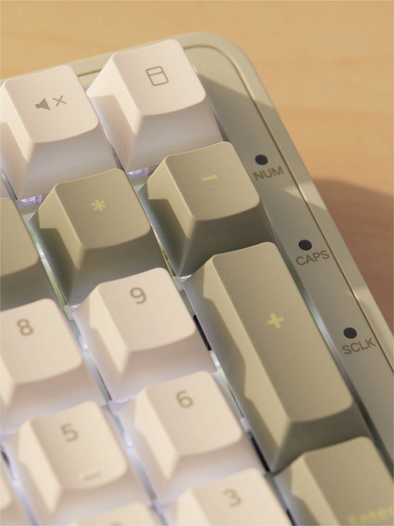 129r！又被机械键盘卷到了，芦苇色清新大气