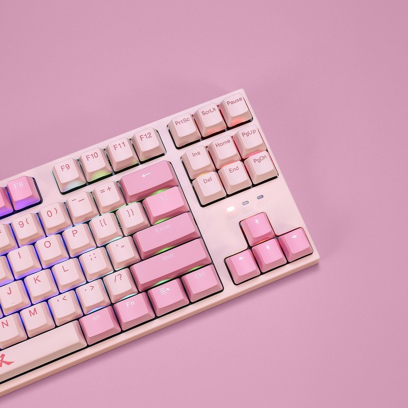 给内人的七夕回礼，粉色静音三模套装，迪摩大唐无双百花医联名款