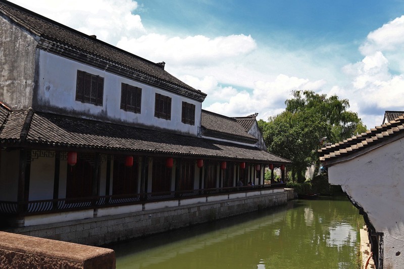 游览浙江绍兴柯桥的鲁镇