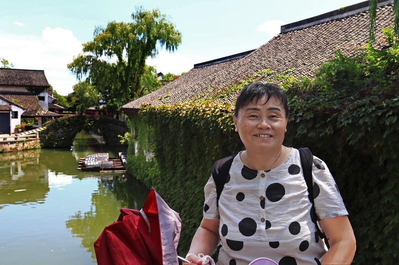 游览浙江绍兴柯桥的鲁镇