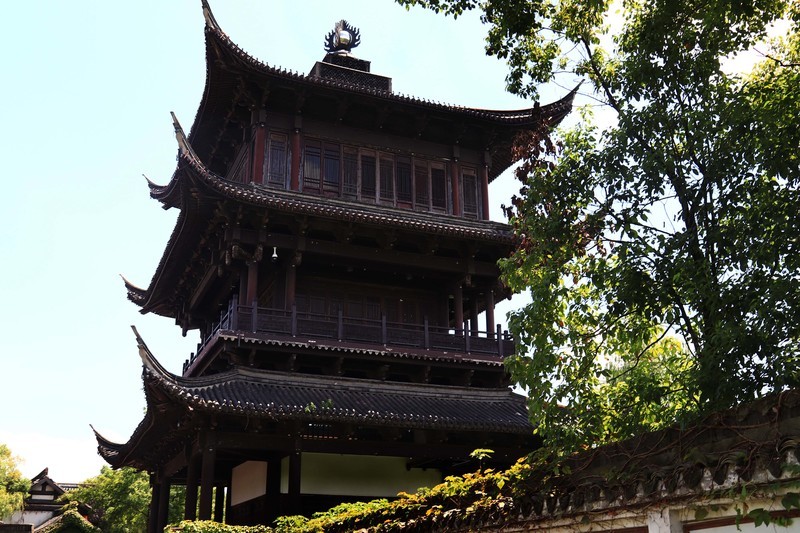 游览浙江绍兴柯桥的鲁镇