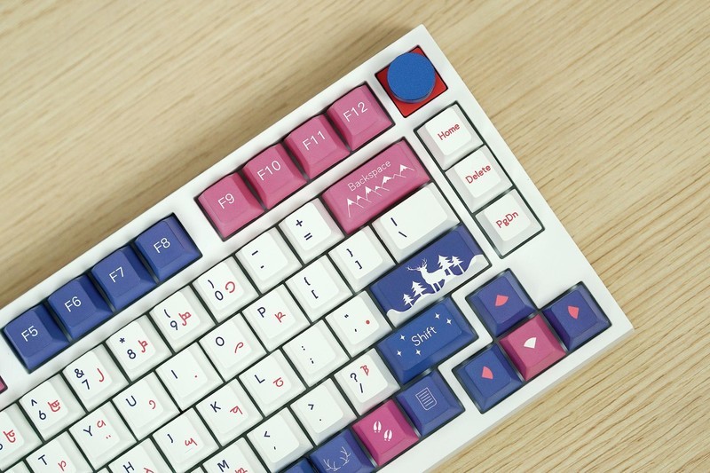 6个旋钮、3段空格、能敲出麻将音，小呆虫GK75三模机械键盘太上头