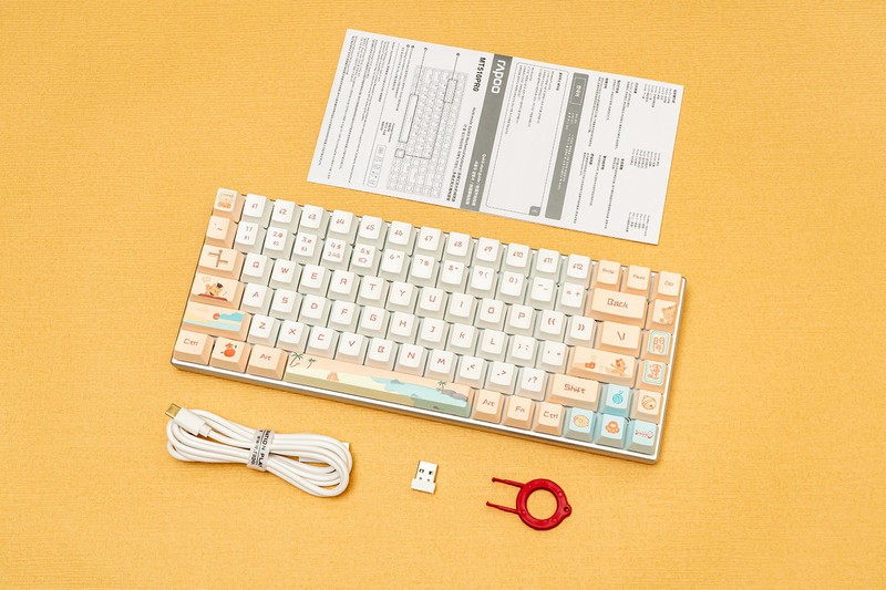 喵萌系的桌面好物，多模无线快银轴，雷柏MT510 Pro机械键盘评测