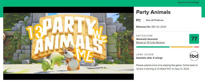 玩家批等了3年的半成品《猛兽派对》Steam发售评价褒贬不一