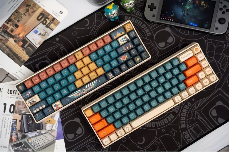 鼠标也能换键帽，Lofree洛斐小翘鼠标上的奇思妙想，《法老的黄金游Xing》主题键鼠桌搭