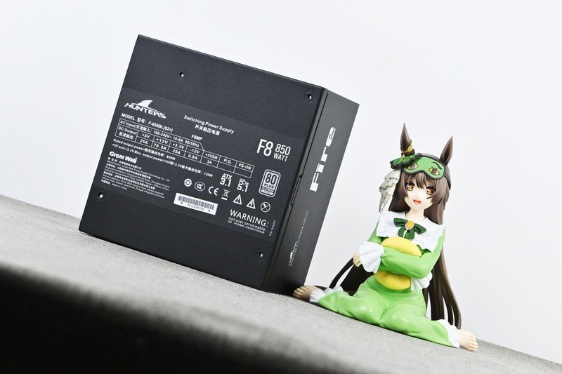 长城猎金部落F8 850W白金牌ATX3.1电源开箱：白金效率+柔软压纹线