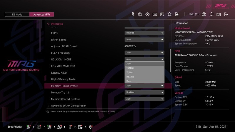 9800X3D的黄金搭档，CPU内存一键超频，微星MPG X870E 暗黑主板体验