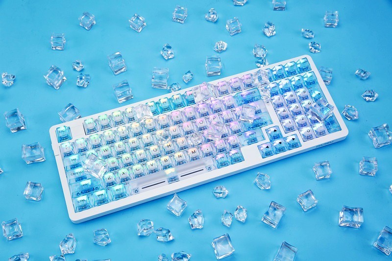 晶莹剔透 Gasket结构 A98水透版三模机械键盘