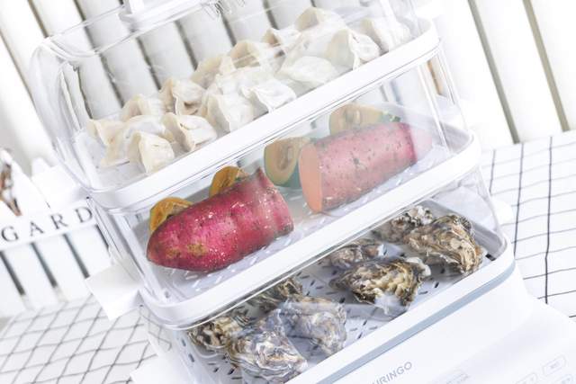 还在用不锈钢蒸锅？用了这款透明电蒸锅才明白，蒸锅还能这么用