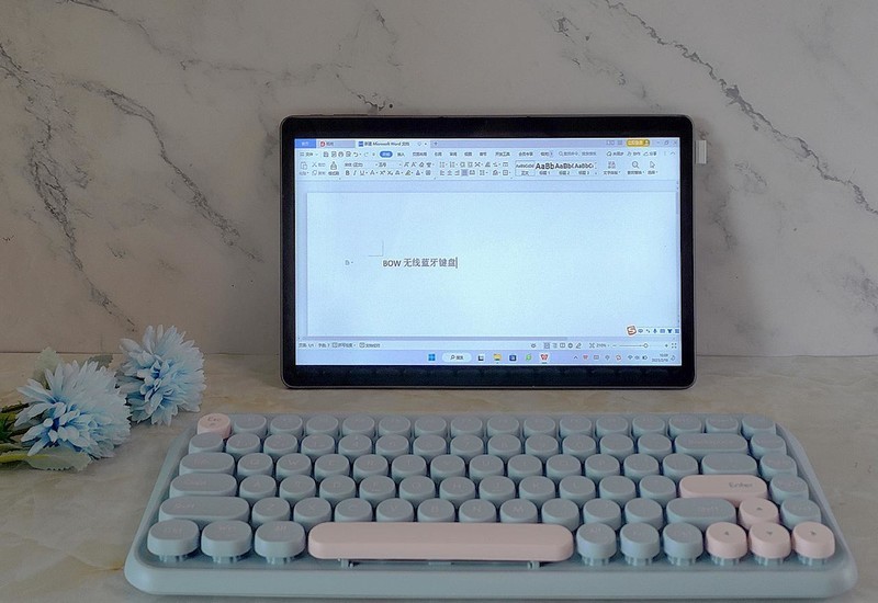 高效输入，智能三模，BOＷ K500D无线键盘