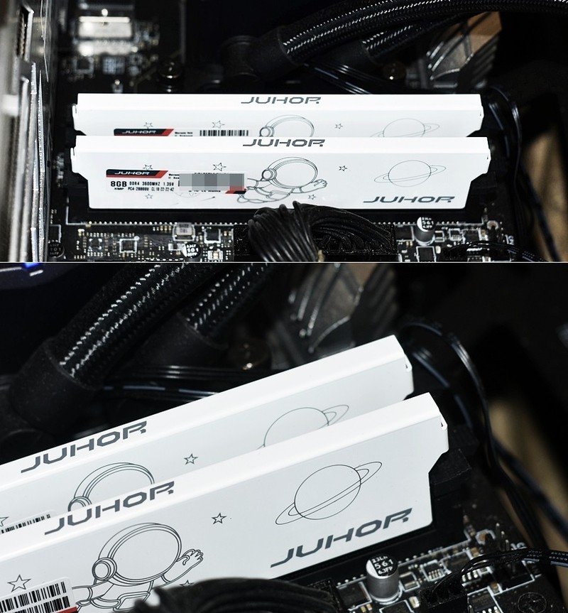 618只卖200块 JUHOR玖合星空体育平台芯片星耀DDR4马甲条3600当4000用