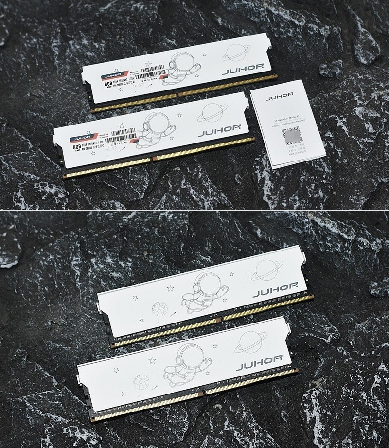 618只卖200块 JUHOR玖合星空体育平台芯片星耀DDR4马甲条3600当4000用